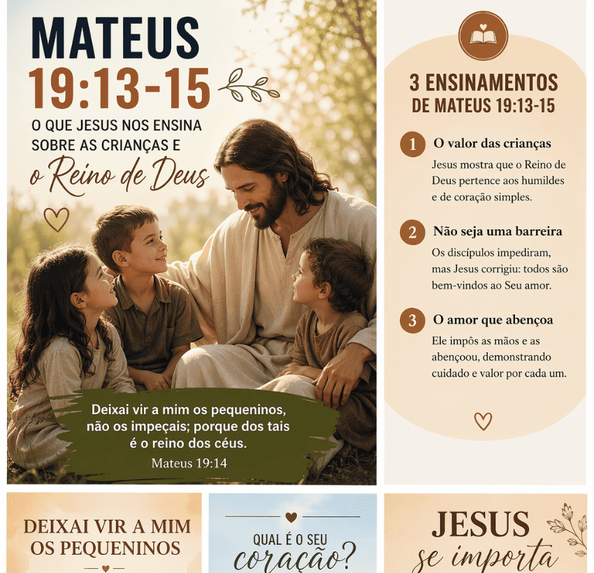 “O Segredo do Reino de Deus Revelado por Jesus em Mateus 19:13–15”